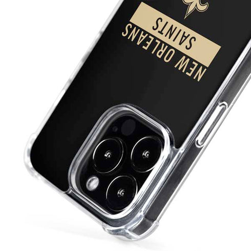 NFL New Orleans Saints Black Performance Series iPhone 16 Pro MagSafe Case